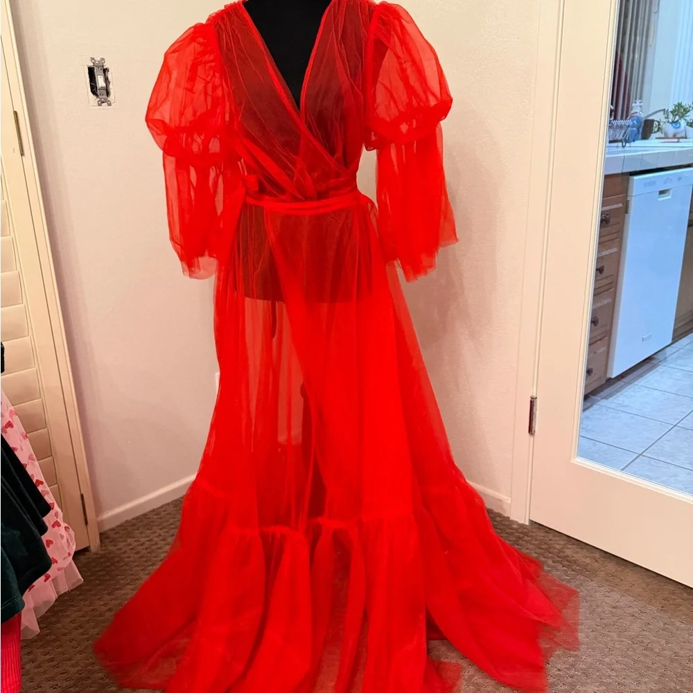 TIMELESS TEMPTRESS TULLE ROBE DRESS - Picture 15 of 16